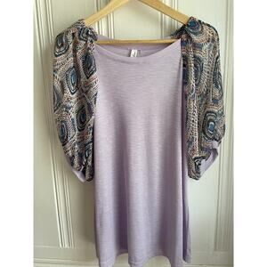 LLove USA Contrast Balloon Sleeve - Large